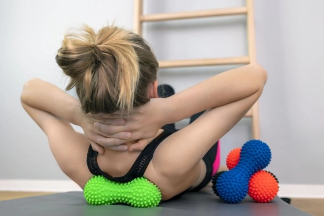 Duoball Massage- und Rehabilitationsball Schwarz