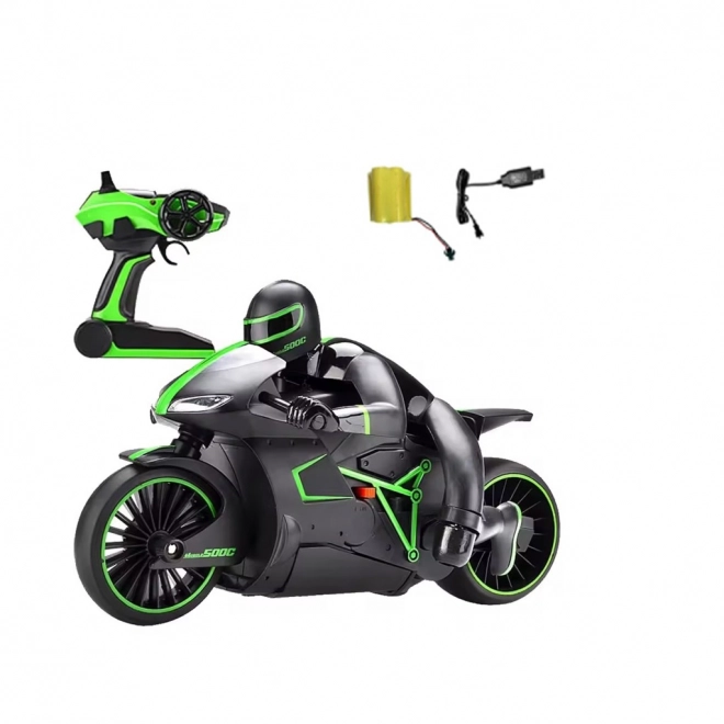 RC Motorrad mit Licht in Grün
