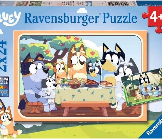 Bluey Puzzle 2x24 Teile