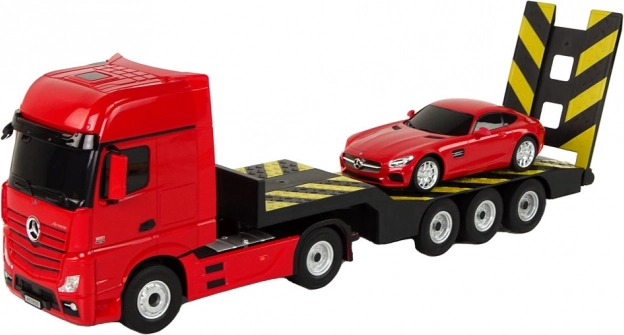 R/C Auto Mercedes-Benz mit Anhänger - rot