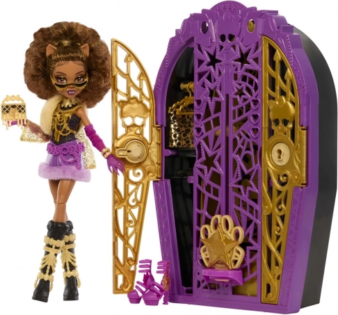 Puppe MONSTER HIGH Gruselige Geheimnisse Clawdeen Wolf mit geheimer Garderobe und Zubehör