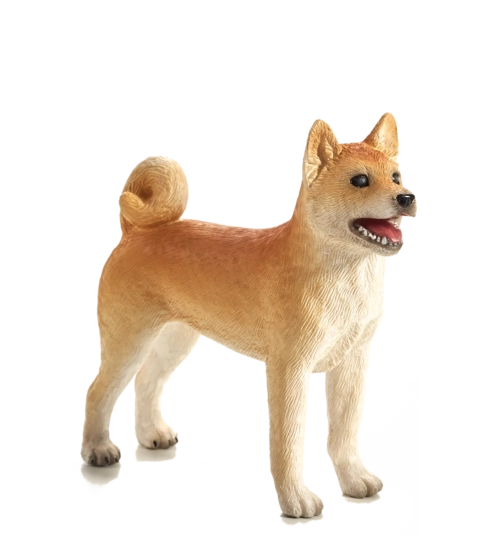 Realistische Shiba Inu Figur