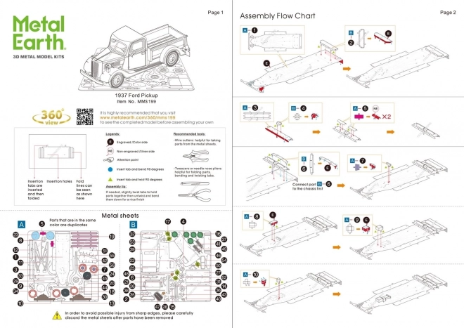 Metal Earth 3D-Puzzle Ford Pickup 1937