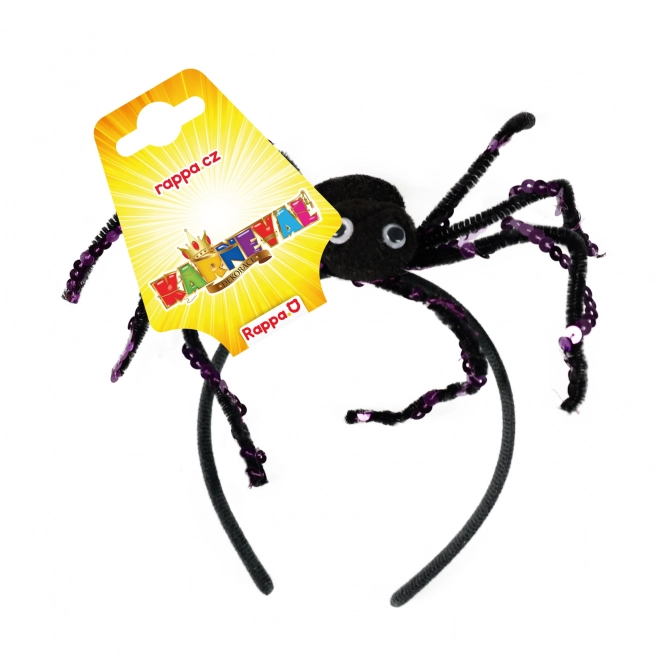 Halloween-Stirnband mit schwarzer Spinne