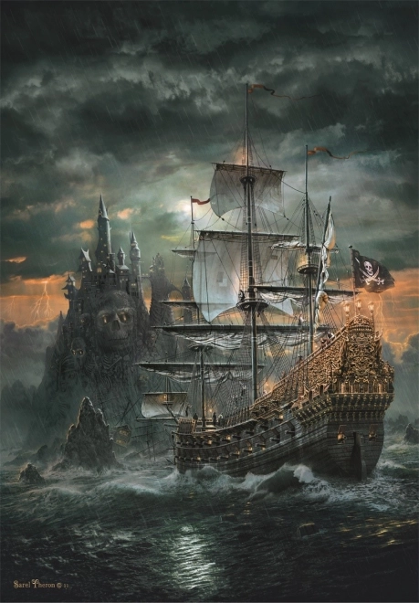 Puzzle 1500 Stück Kompaktes Piratenschiff