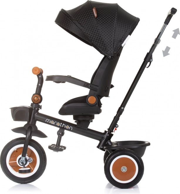 Chipolino Tretroller mit Dach Marathon 2-in-1 Obsidian