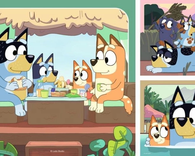 Puzzle Bluey 3x49 Teile