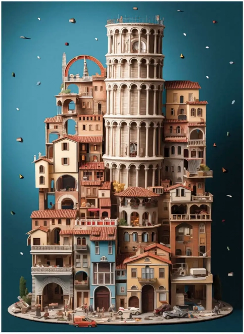 Anatolian Puzzle Schiefer Turm von Pisa 1000 Teile