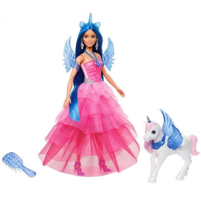 Barbie Prinzessin Sapphire mit geflügeltem Einhorn