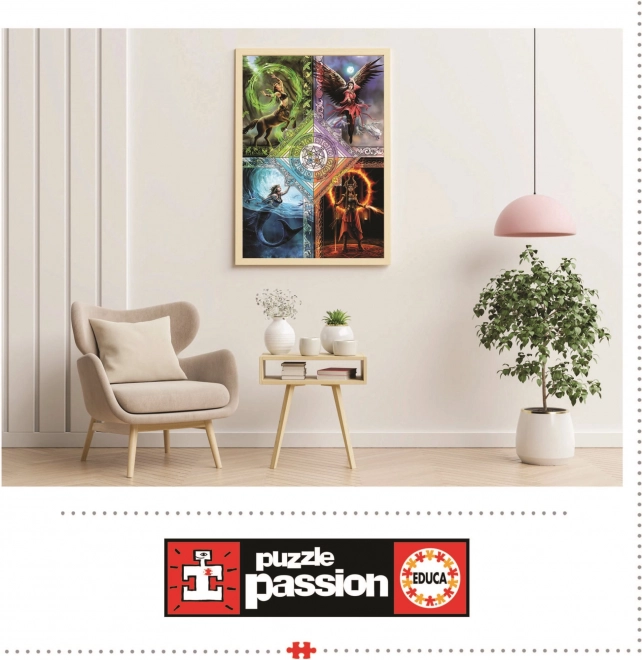 Educa Puzzle Elementare Magie: Tierkreis 1500 Teile