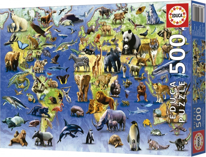 Educa Puzzle 100 bedrohte Arten
