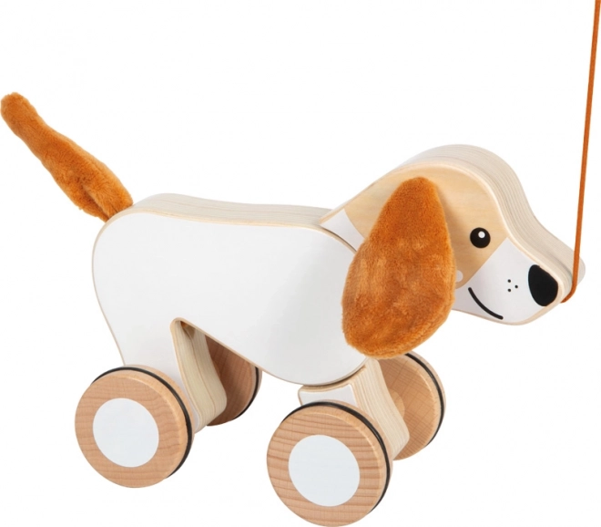 Holz-Ziehspielzeug Hund mit knisternden Ohren