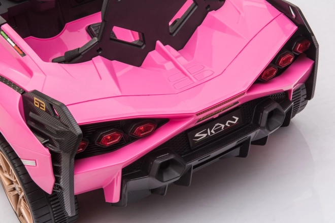 Lamborghini SIAN Kinderauto mit Batterie und Fernbedienung – Rosa