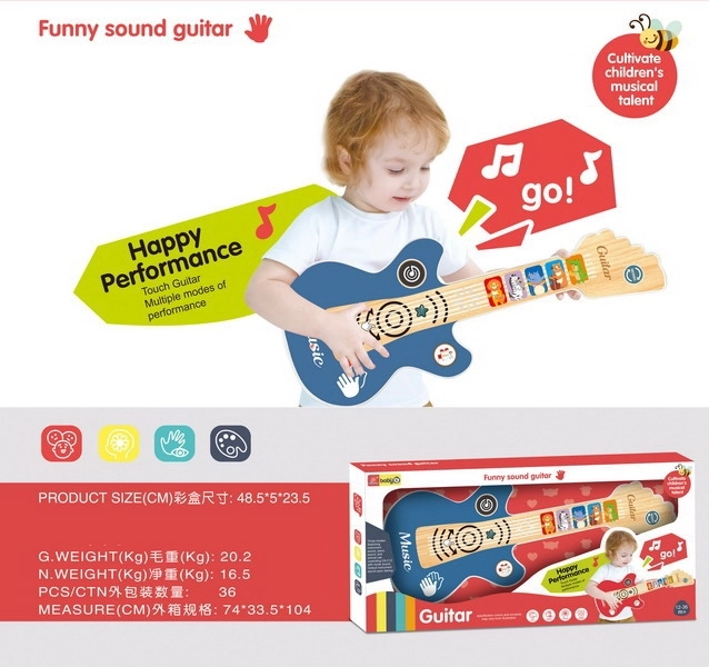 Kinder E-Gitarre mit Lichtfunktion