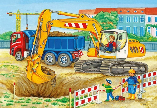 Ravensburger Puzzle Auf der Baustelle 2x12 Teile