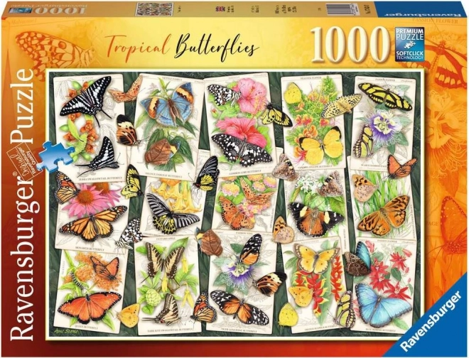 Ravensburger Puzzle Tropische Schmetterlinge 1000 Teile