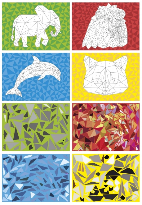 Sticker-Puzzle nach Zahlen A4