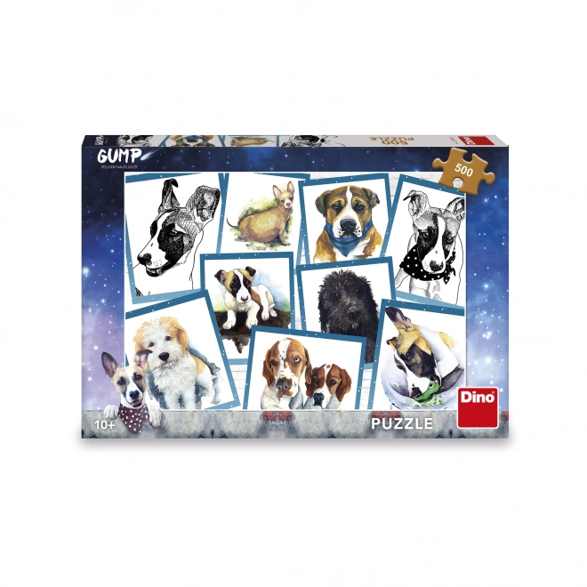 Dino Puzzle Forest Dog 500 Teile