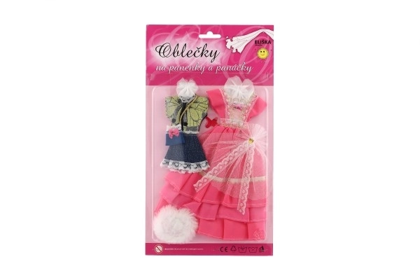 Puppenbekleidung mit Zubehör - 2 Stück