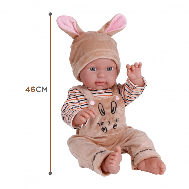 Woopie Babypuppe im Hasenkostüm 46 cm