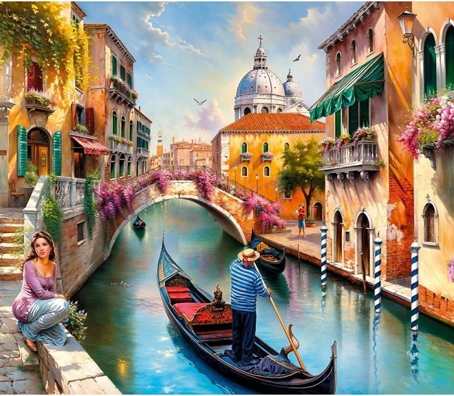 Puzzle Sommer in Venedig 1000 Teile