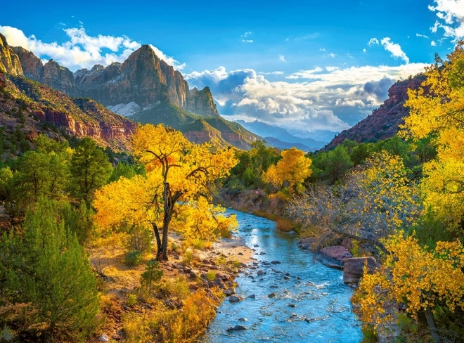 Puzzle 3000 Teile Herbst in den Bergen des Zion-Nationalparks USA
