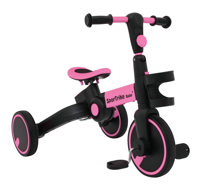 Dreirad Happy Bike 3-in-1 Sportrike Rosa – rosa