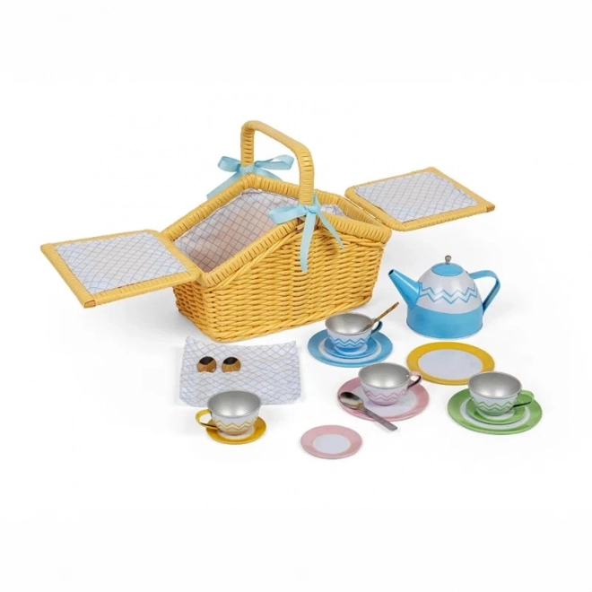 Bigjigs Toys Picknick-Set im Korb