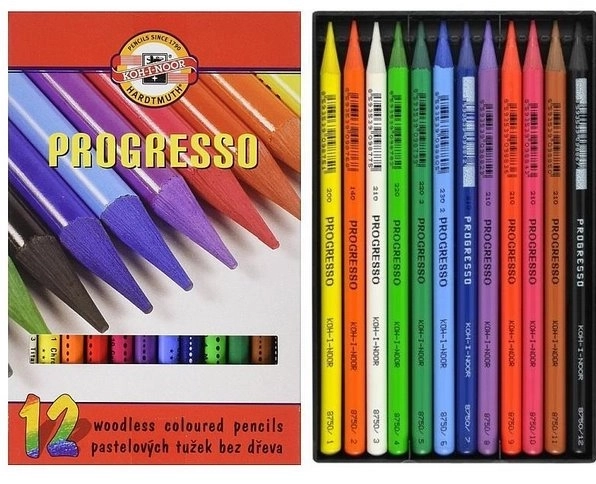 Koh-I-Noor Progresso Aquarell Farben 12er Set