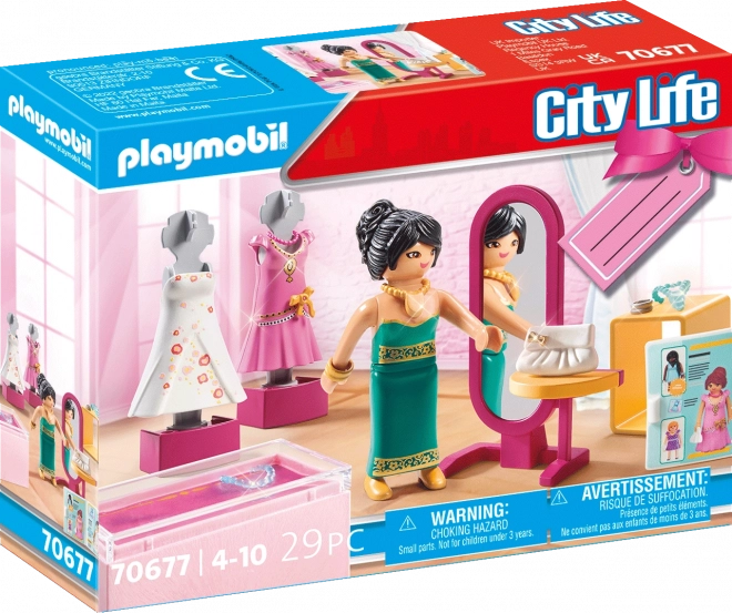 Playmobil City Life Boutique mit Festtagsmode Geschenkset