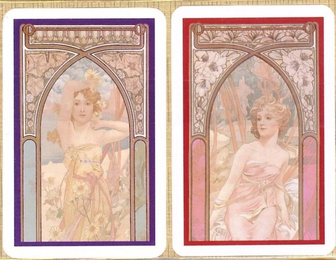 Spielkarten Joker - Schönheit von Alfons Mucha