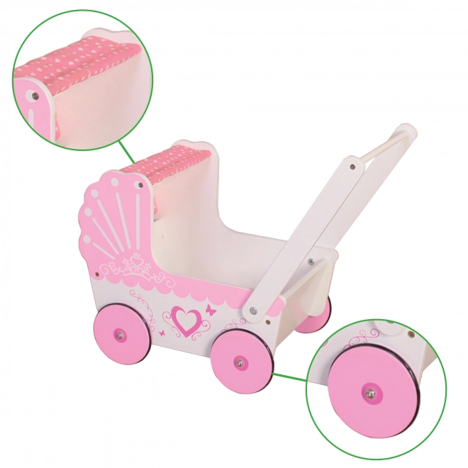 Holzpuppenwagen für Kinder von ECOTOYS