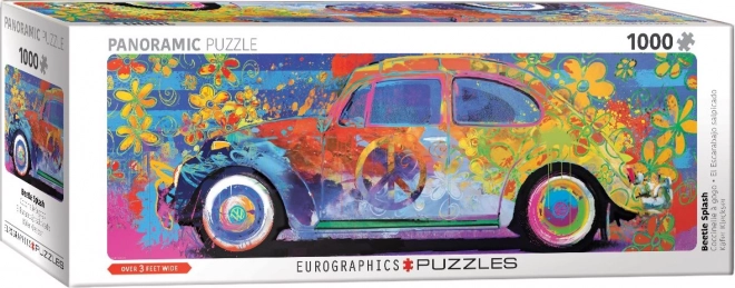 Panorama-Puzzle bunter Volkswagen Käfer 1000 Teile