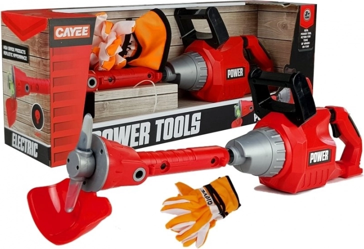 Set für kleine Gärtner Trimmer + Handschuhe