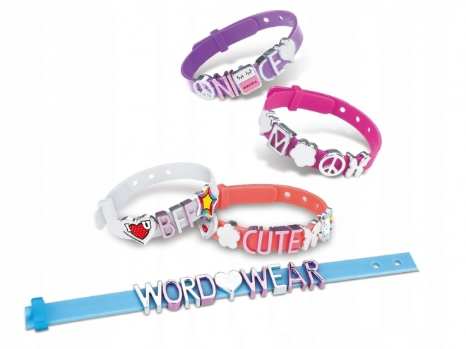 Bunter Schmuckzubehör- und Buchstaben-Armbandset