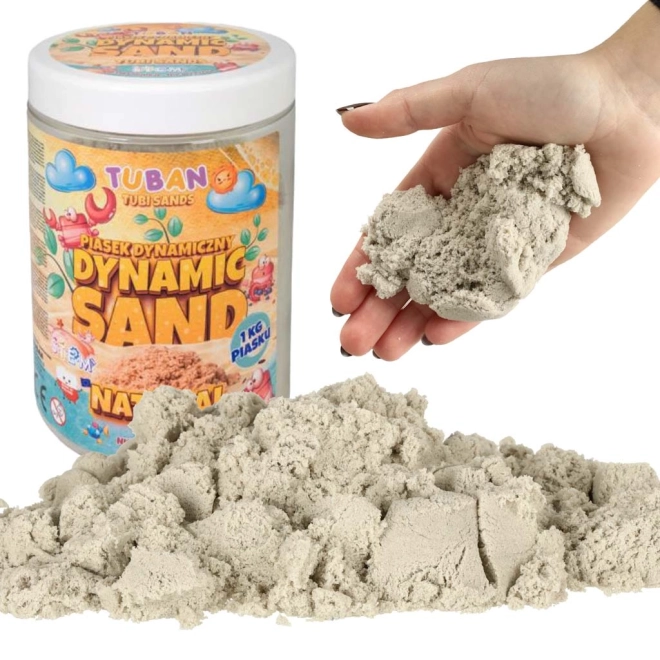 Dynamischer Spielsand Blau 1kg – Natürlich