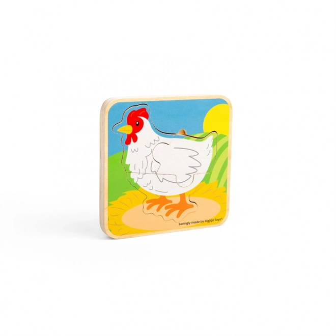 Puzzle Lebenszyklus Huhn von Bigjigs Toys