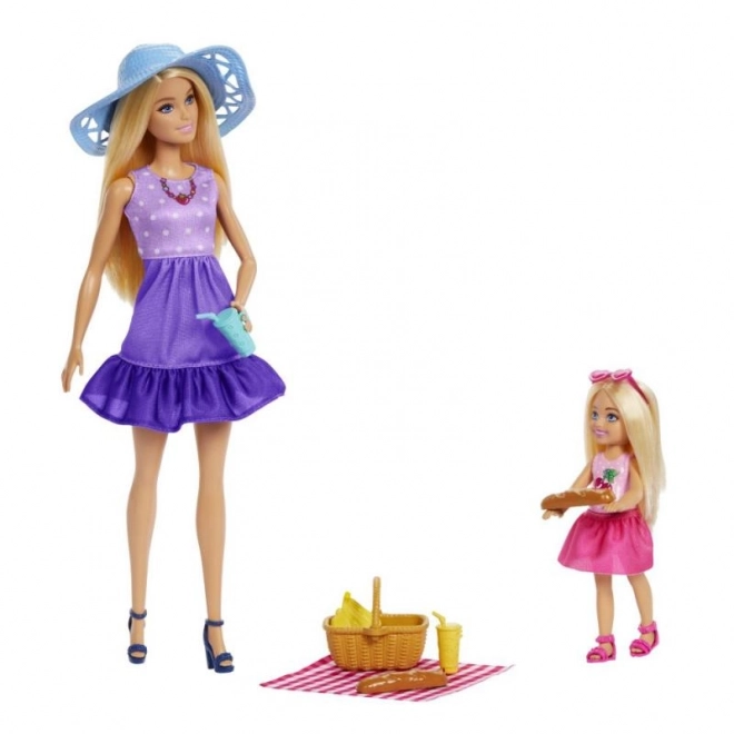 Barbie und Chelsea auf dem Picknick