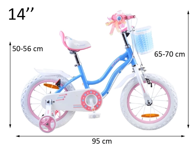 Royal Baby Kinderfahrrad Star Girl 14 Zoll – Blau