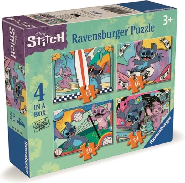 Ravensburger Puzzle Disney: Stitch Spaßige Aktivitäten 4-in-1