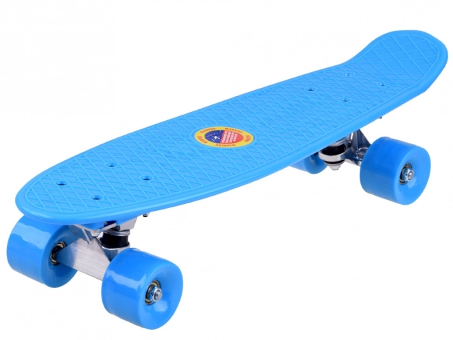 Farbenfrohe FISZKA Skateboard – Blau