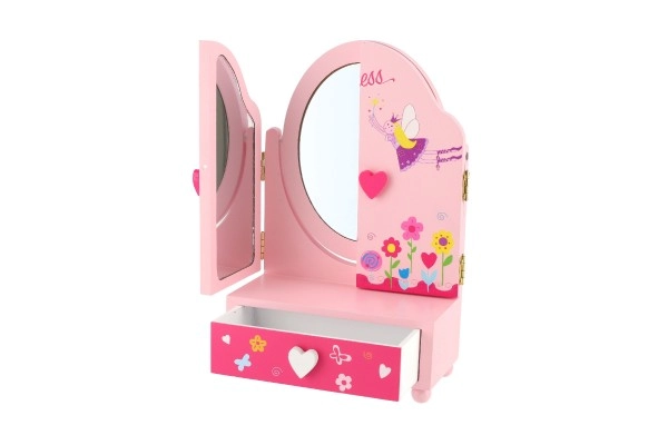 Hochwertige Holzausführung im rosa Design