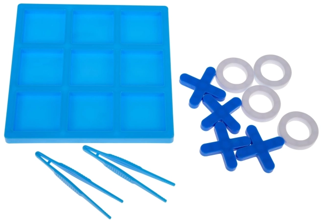 Logikspiel Tic-Tac-Toe Pinguin – blau