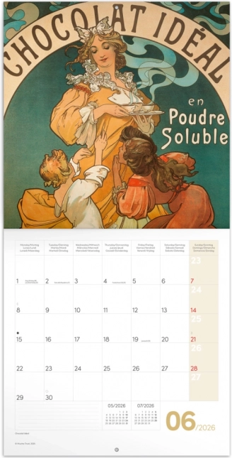 Notizkalender Alfons Mucha 2026