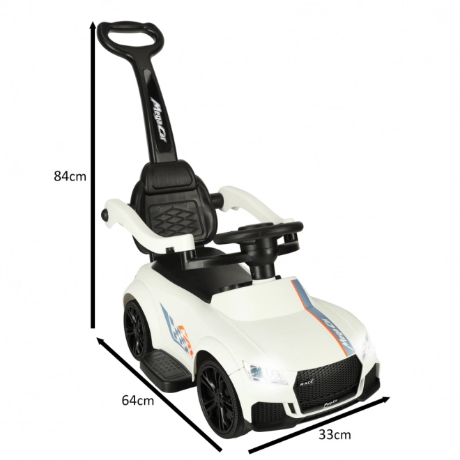 Rutschauto 3-in-1 mit Licht und Sound Rot – Weiß