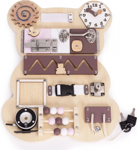 Zahnräder und Uhr für logisches Denken