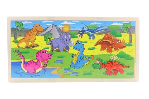Holzpuzzle Dinosaurier 96 Teile