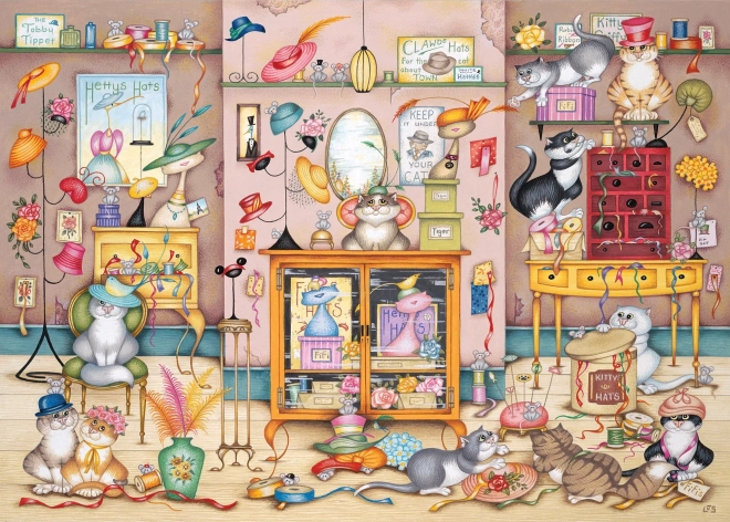 Puzzle Hüte von Hetty 500 Teile