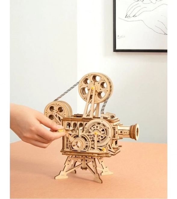 Rokr 3D Holzpuzzle Mechanischer Filmprojektor