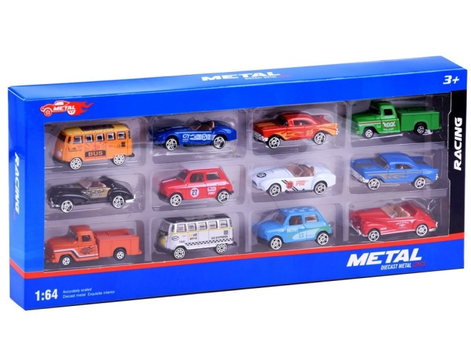 Sammlerset mit 12 Autos im Maßstab 1:64